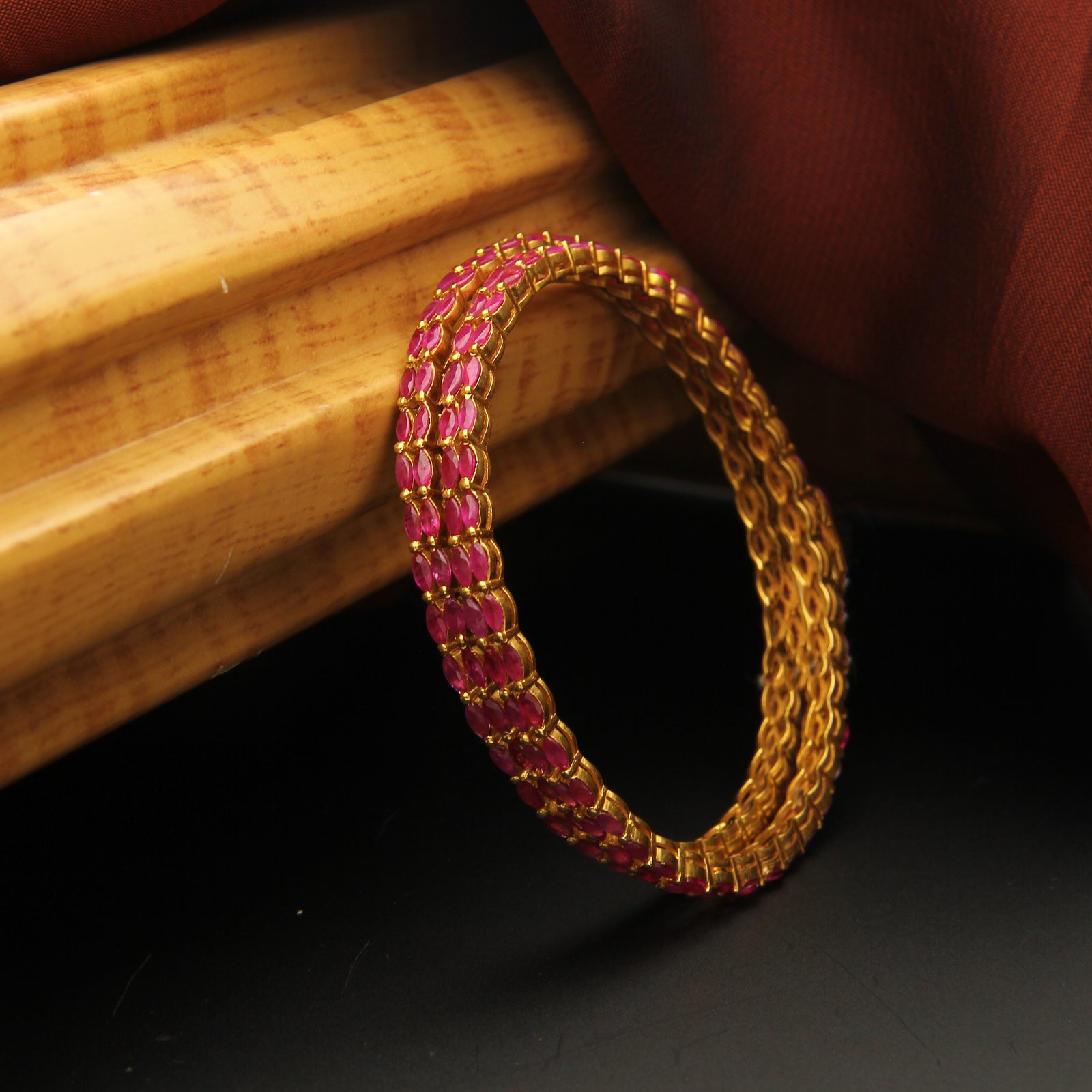 RUBY & EMARALD BANGLES